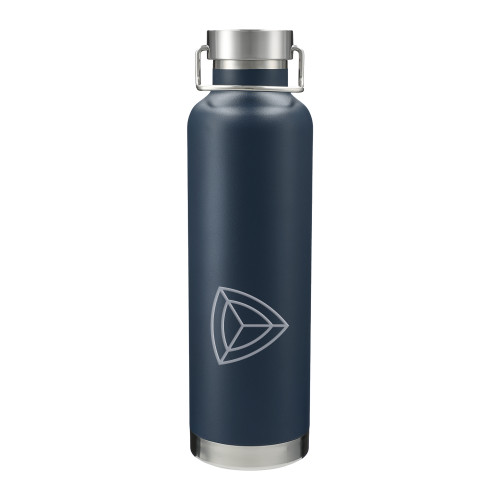 Thor Copper Vacuum Insulated Navy Bottle 32oz-Safety Shield Alone Engraved