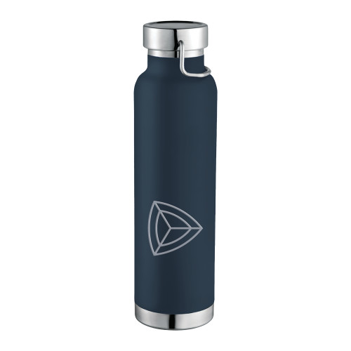 Thor Copper Vacuum Insulated Navy Bottle 22oz-Safety Shield Alone Engraved