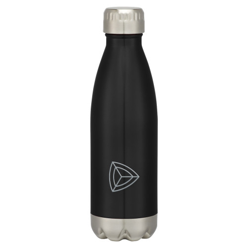 Swig Stainless Steel Black Bottle 16oz-Safety Shield Alone Engraved