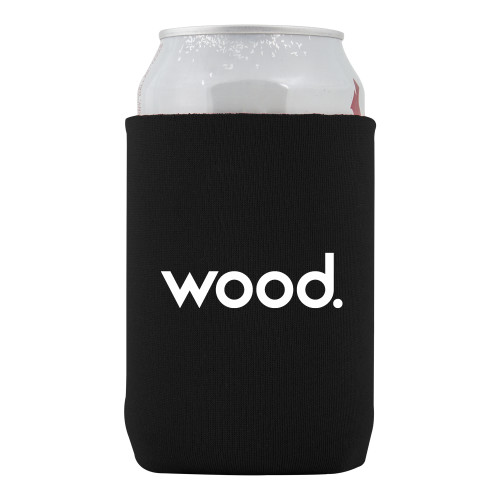 Neoprene Black Can Holder-Primary Logo