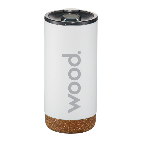 Valhalla Vacuum Insulated White Tumbler 16oz-Primary Logo Engraved