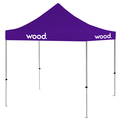 9 ft x 9 ft Purple Tent-Primary Logo