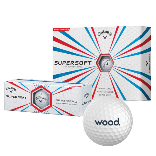 Callaway Supersoft Golf Balls 12/pkg-Primary Logo