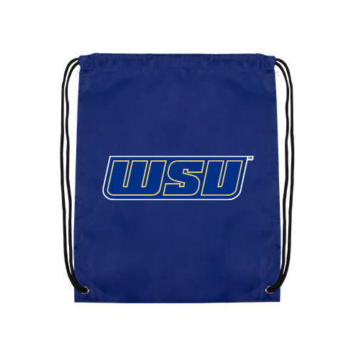  Royal Drawstring Backpack - WSU