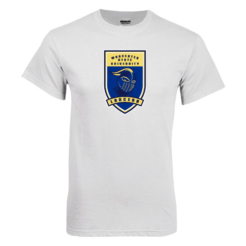  White T Shirt - Lancer Shield