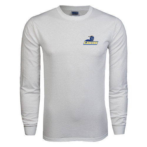  White Long Sleeve T Shirt - Primary Mark