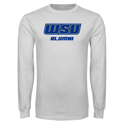  White Long Sleeve T Shirt - Alumni