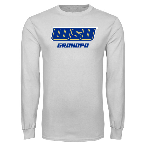  White Long Sleeve T Shirt - Grandpa