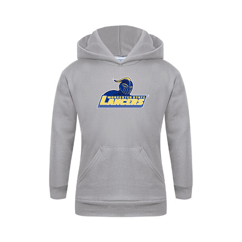  Youth Grey Fleece Hood - Primary Mark