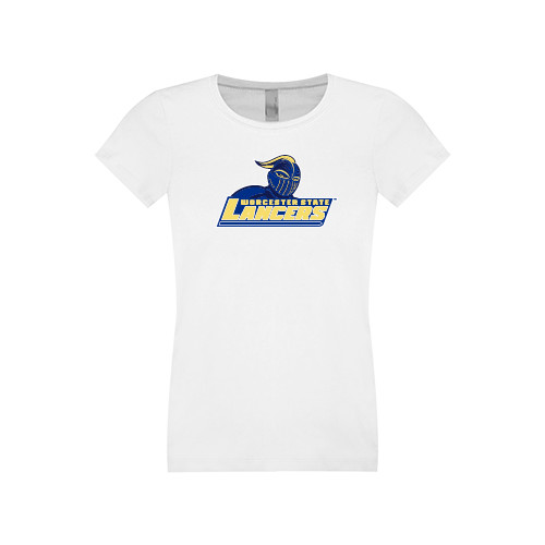  Next Level Girls White Fashion Fit T Shirt - Primary Mark
