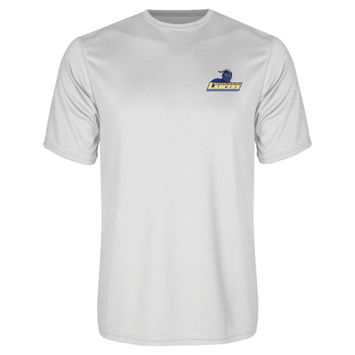  White Performance Tee - Primary Mark