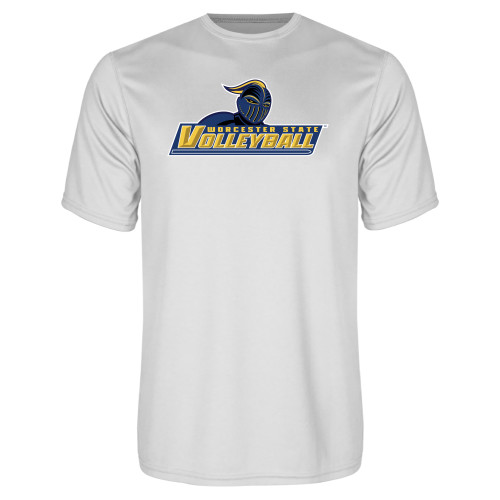  White Performance Tee - Volleyball