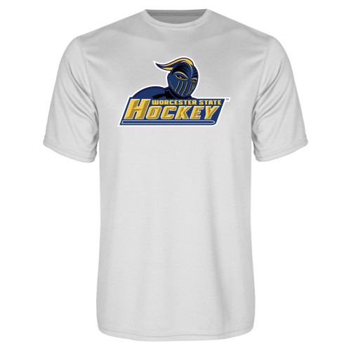  White Performance Tee - Hockey