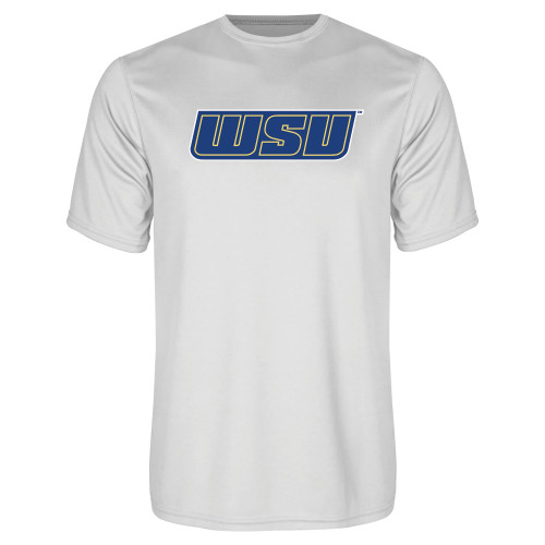  White Performance Tee - WSU