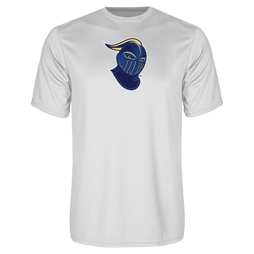  White Performance Tee - Lancer Head
