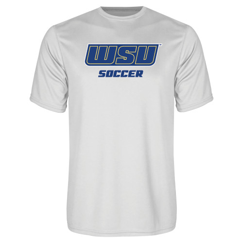  White Performance Tee - Soccer