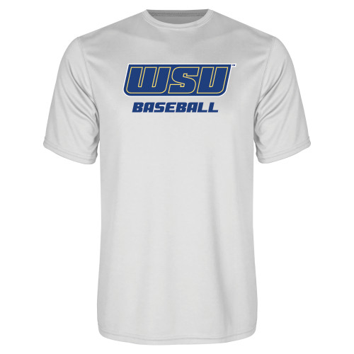  White Performance Tee - Baseball