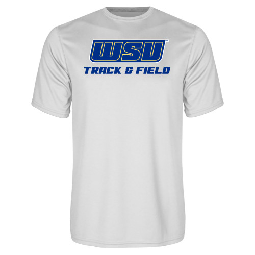  White Performance Tee - Track and Field