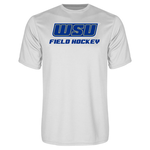  White Performance Tee - Field Hockey