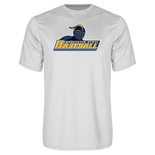  White Performance Tee - Baseball