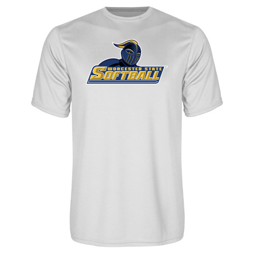 White Performance Tee - Softball