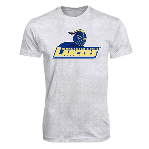  Next Level Heather White Triblend Tee - Primary Mark