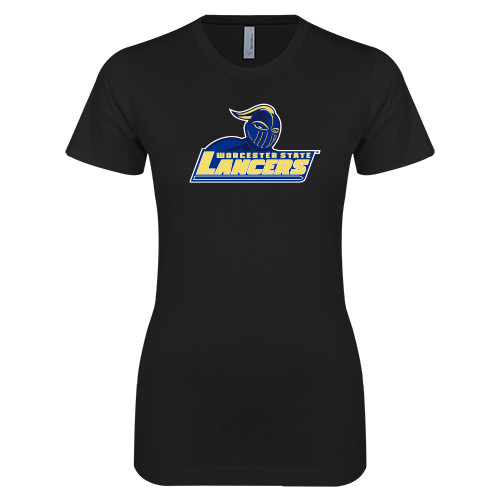  Next Level Womens Black Boyfriend Tee - Primary Mark
