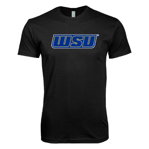  Next Level Black SoftStyle T Shirt - WSU
