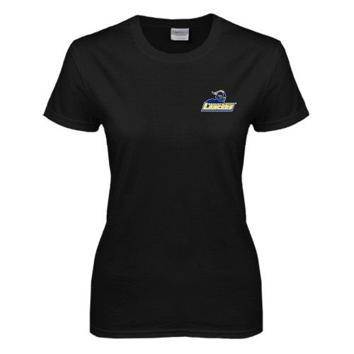  Womens Black Short Sleeve Tee - Primary Mark