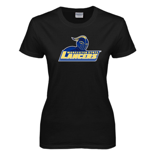  Womens Black Short Sleeve Tee - Primary Mark