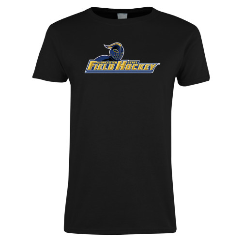  Womens Black Short Sleeve Tee - Field Hockey