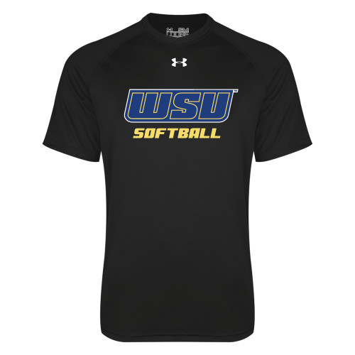  Under Armour Black Tech Tee - Softball