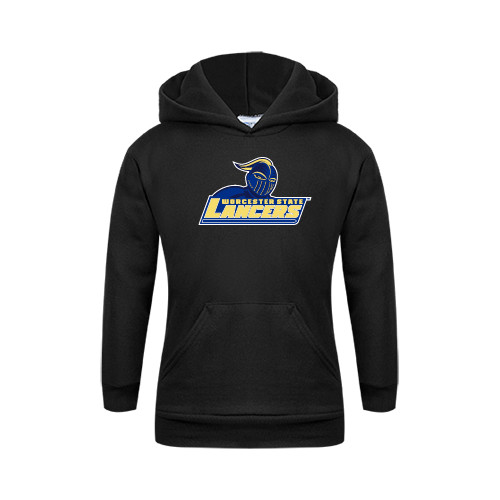  Youth Black Fleece Hoodie - Primary Mark