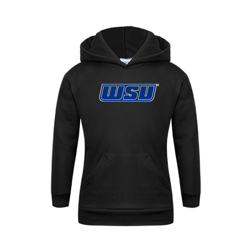 Youth Black Fleece Hoodie - WSU