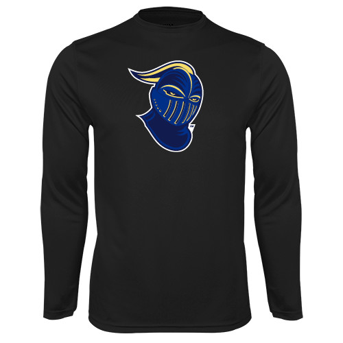  Black Performance Long Sleeve Shirt - Lancer Head