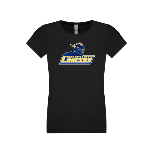  Next Level Girls Black Fashion Fit T Shirt - Primary Mark