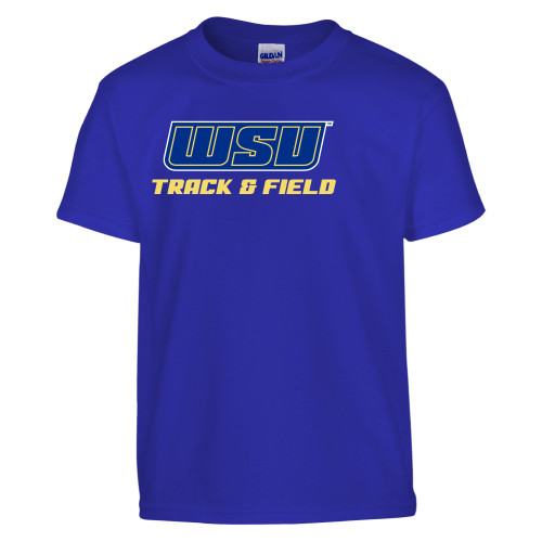  Youth Royal T Shirt - Track and Field