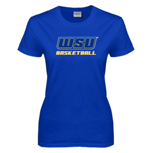  Womens Royal Short Sleeve Tee - Basketball