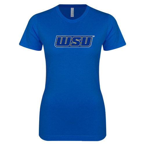  Next Level Womens Royal Boyfriend Tee - WSU