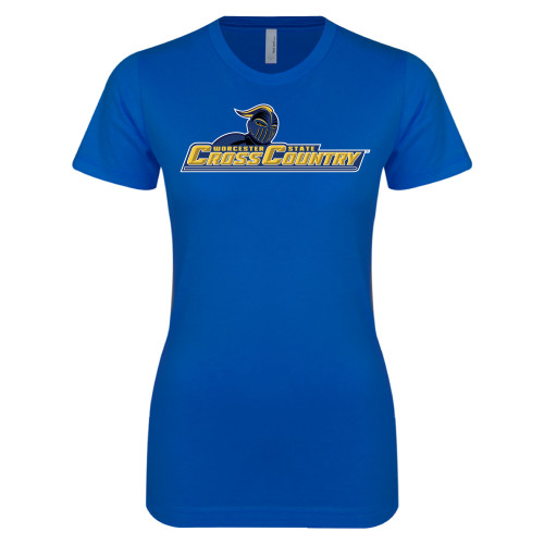  Next Level Womens Royal Boyfriend Tee - Cross Country