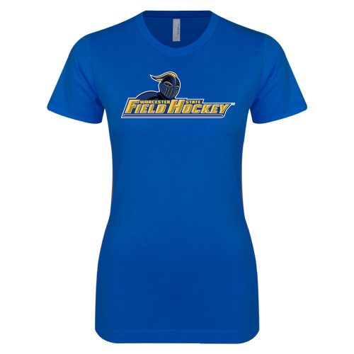  Next Level Womens Royal Boyfriend Tee - Field Hockey