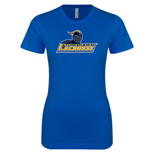  Next Level Womens Royal Boyfriend Tee - Lacrosse