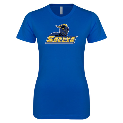  Next Level Womens Royal Boyfriend Tee - Soccer