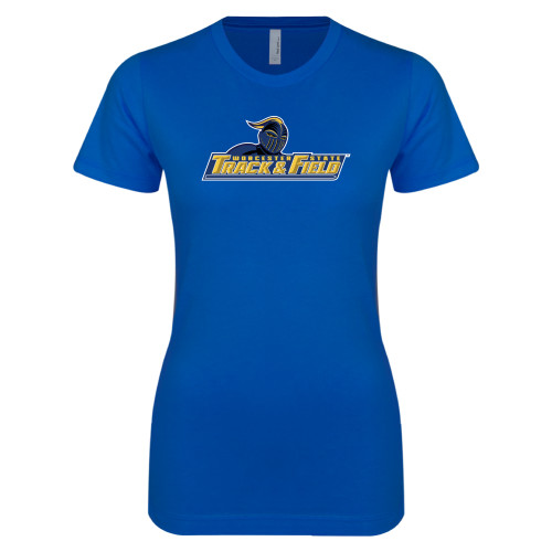  Next Level Womens Royal Boyfriend Tee - Track and Field