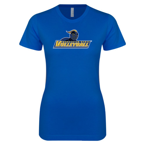  Next Level Womens Royal Boyfriend Tee - Volleyball