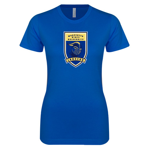  Next Level Womens Royal Boyfriend Tee - Lancer Shield
