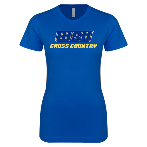  Next Level Womens Royal Boyfriend Tee - Cross Country
