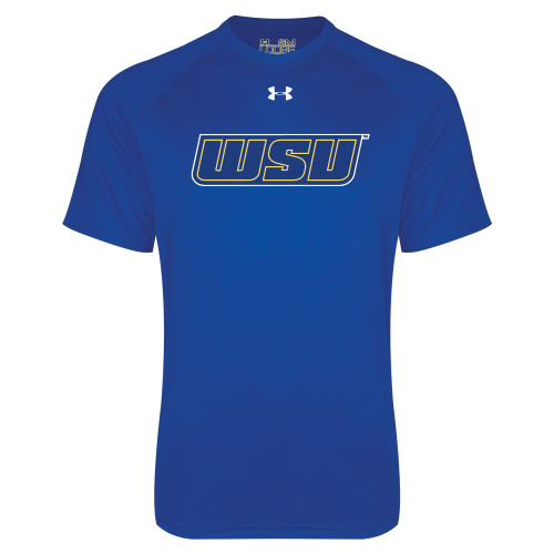  Under Armour Royal Tech Tee - WSU