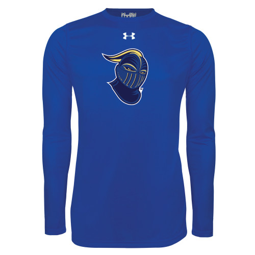  Under Armour Royal Long Sleeve Tech Tee - Lancer Head