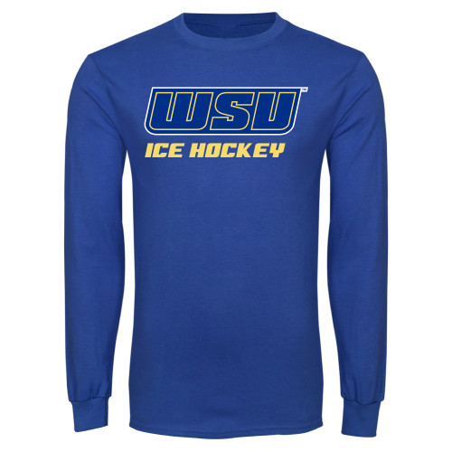  Royal Long Sleeve T Shirt - Ice Hockey